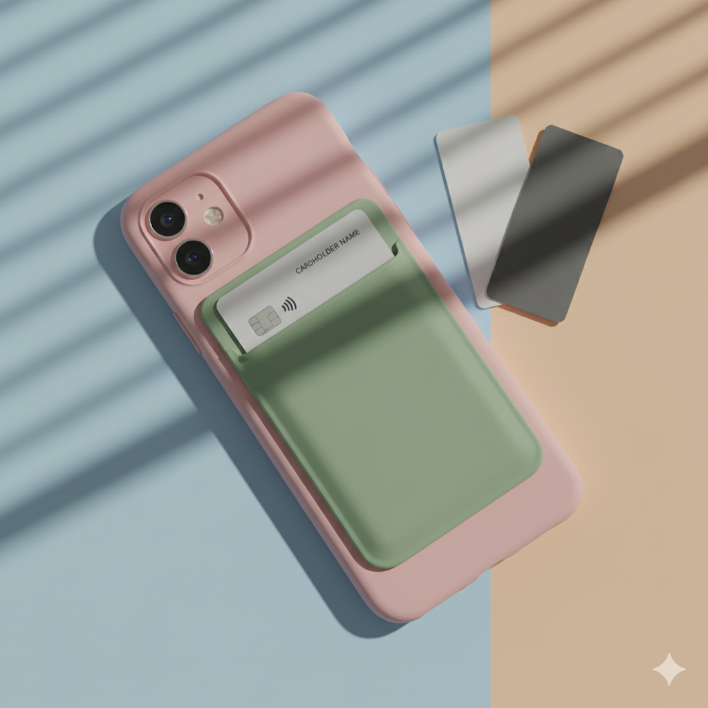 Silicone Phone Card Holder